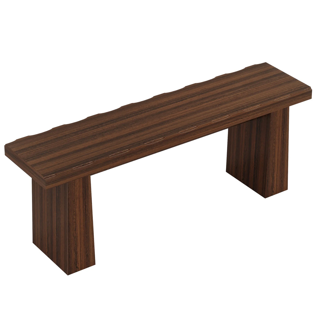 Fnova 48" Wooden Two - Person Backless Entryway Bench with Under - Bench Storage for Outdoor Garden, Living Room, Bedroom, Dining Room, Hallway