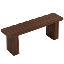 Load image into Gallery viewer, Fnova 48" Wooden Two - Person Backless Entryway Bench with Under - Bench Storage for Outdoor Garden, Living Room, Bedroom, Dining Room, Hallway
