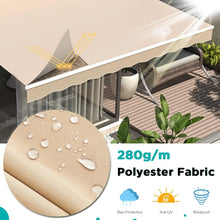 Load image into Gallery viewer, AECOJOY 13'×10' Manual Retractable Awning Sun Shade, Patio Awning Canopy