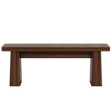 Load image into Gallery viewer, Fnova 48" Wooden Two - Person Backless Entryway Bench with Under - Bench Storage for Outdoor Garden, Living Room, Bedroom, Dining Room, Hallway