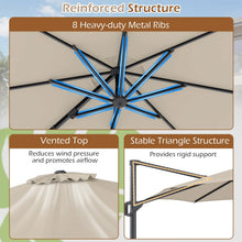 Load image into Gallery viewer, Tangkula 10ft Patio Umbrella with Aluminum Pole