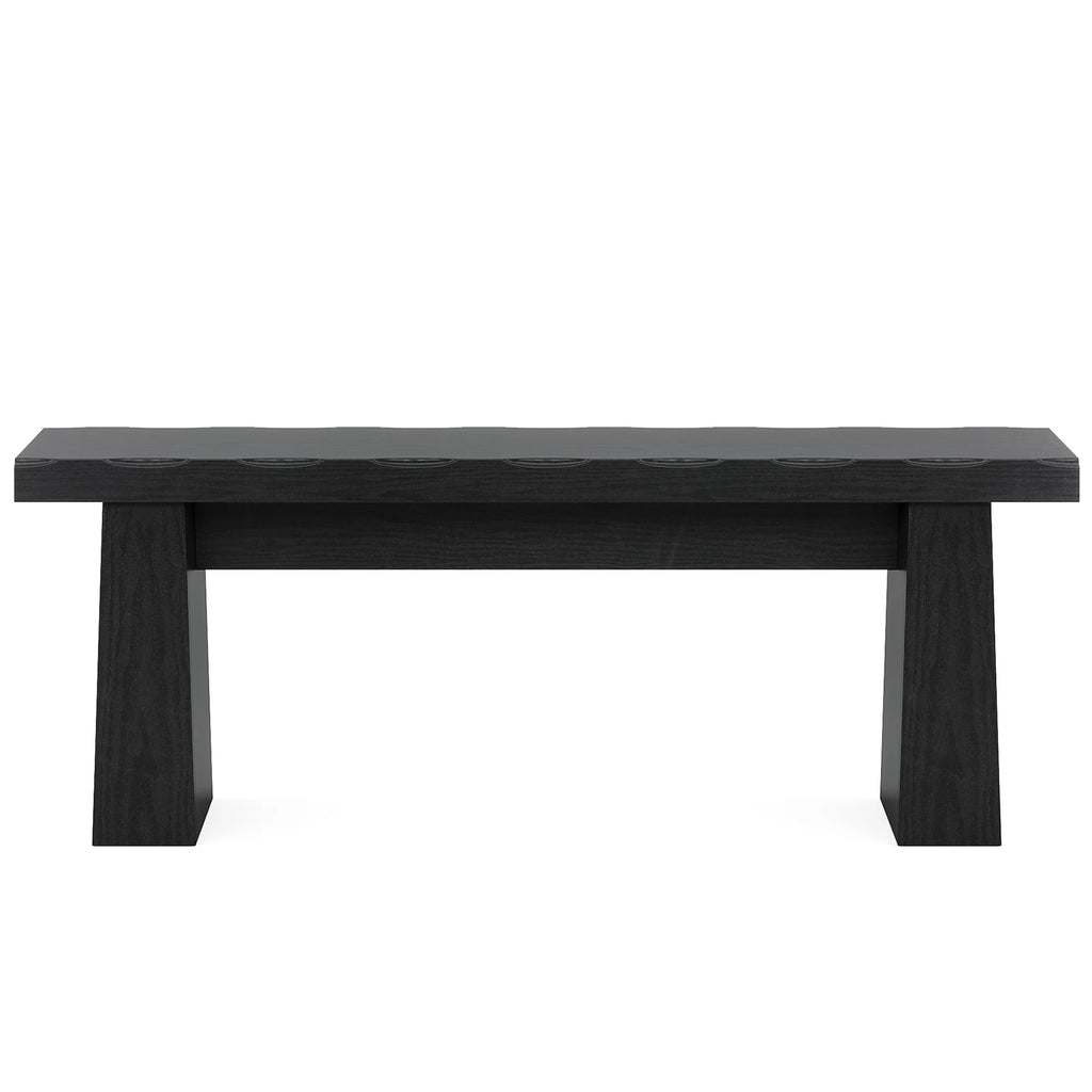 Fnova 48" Wooden Two - Person Backless Entryway Bench with Under - Bench Storage for Outdoor Garden, Living Room, Bedroom, Dining Room, Hallway