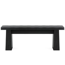 Load image into Gallery viewer, Fnova 48" Wooden Two - Person Backless Entryway Bench with Under - Bench Storage for Outdoor Garden, Living Room, Bedroom, Dining Room, Hallway