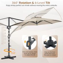 Load image into Gallery viewer, Tangkula 10ft Patio Umbrella with Aluminum Pole