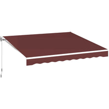 Load image into Gallery viewer, AECOJOY 13'×10' Manual Retractable Awning Sun Shade, Patio Awning Canopy