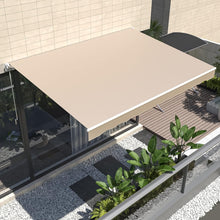 Load image into Gallery viewer, AECOJOY 13'×10' Manual Retractable Awning Sun Shade, Patio Awning Canopy