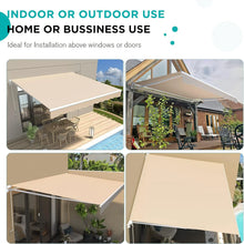Load image into Gallery viewer, AECOJOY 13'×10' Manual Retractable Awning Sun Shade, Patio Awning Canopy