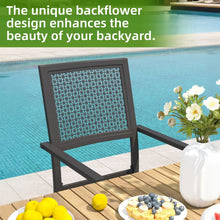 Load image into Gallery viewer, AECOJOY Outdoor Patio Dining Chairs with Armrest, Stackable Arm Chairs