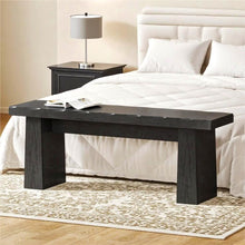 Load image into Gallery viewer, Fnova 48" Wooden Two - Person Backless Entryway Bench with Under - Bench Storage for Outdoor Garden, Living Room, Bedroom, Dining Room, Hallway