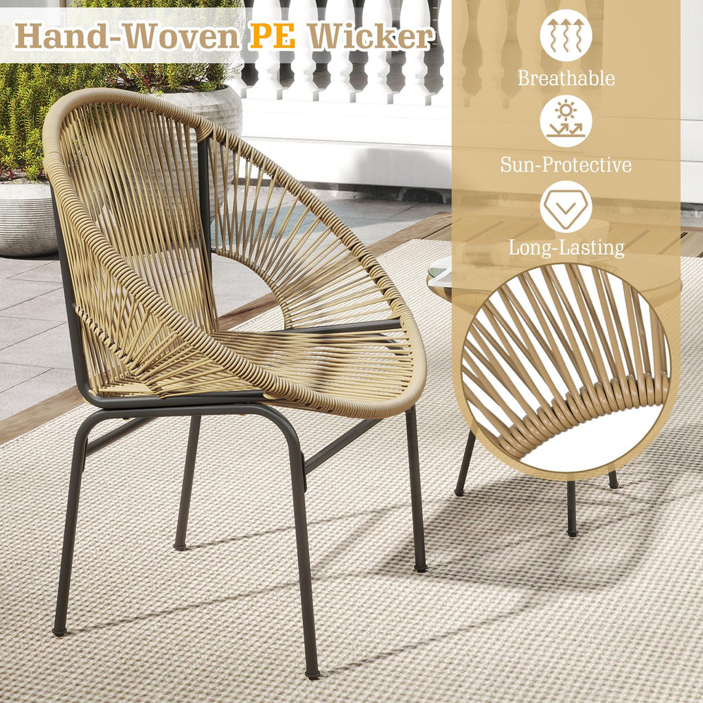Tangkula 3 Piece Outdoor Patio Furniture Set