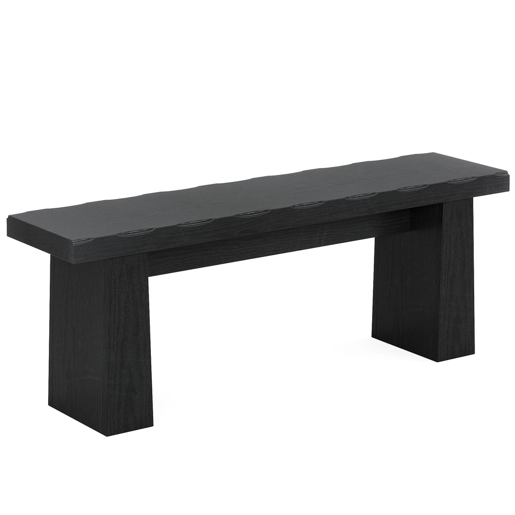 Fnova 48" Wooden Two - Person Backless Entryway Bench with Under - Bench Storage for Outdoor Garden, Living Room, Bedroom, Dining Room, Hallway