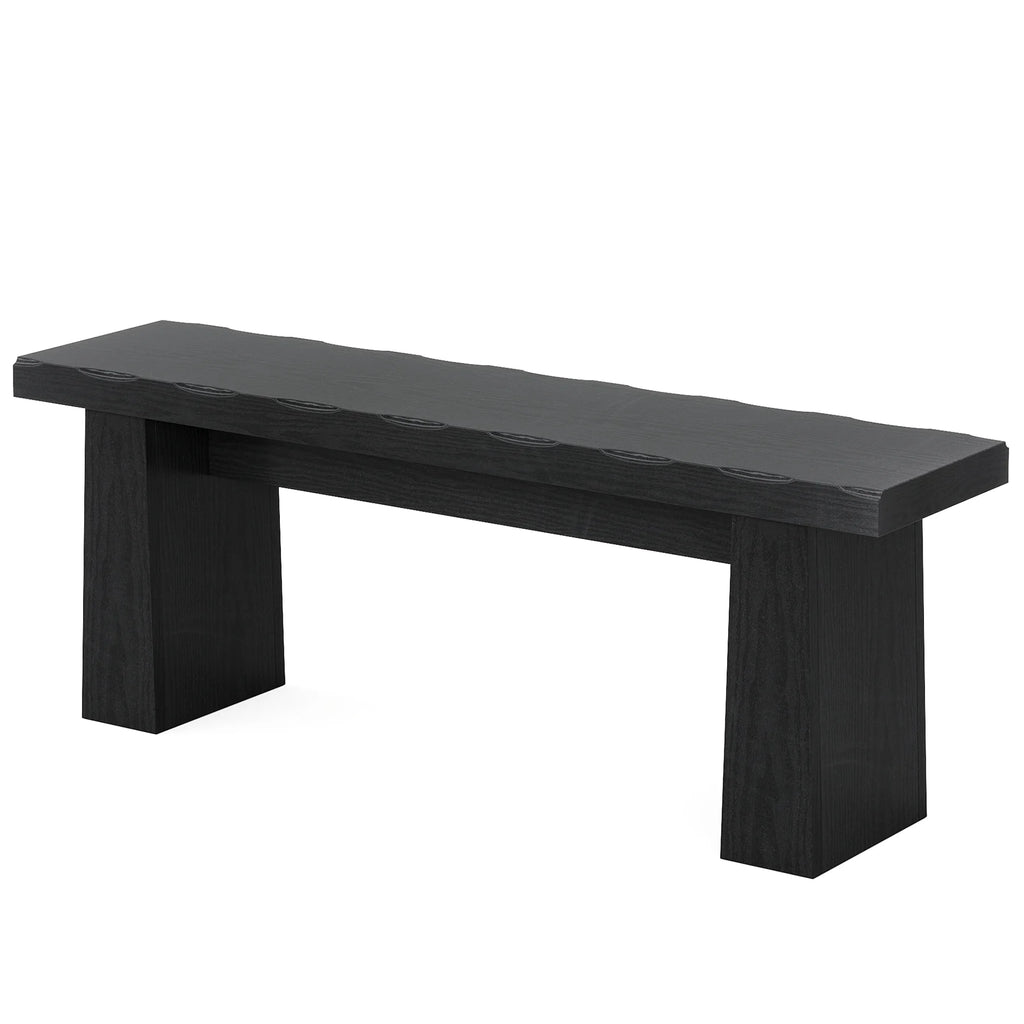 Fnova 48" Wooden Two - Person Backless Entryway Bench with Under - Bench Storage for Outdoor Garden, Living Room, Bedroom, Dining Room, Hallway