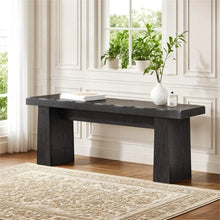 Load image into Gallery viewer, Fnova 48" Wooden Two - Person Backless Entryway Bench with Under - Bench Storage for Outdoor Garden, Living Room, Bedroom, Dining Room, Hallway