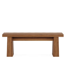 Load image into Gallery viewer, Fnova 48" Wooden Two - Person Backless Entryway Bench with Under - Bench Storage for Outdoor Garden, Living Room, Bedroom, Dining Room, Hallway