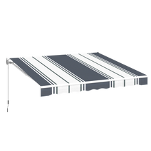 Load image into Gallery viewer, AECOJOY 13'×10' Manual Retractable Awning Sun Shade, Patio Awning Canopy